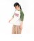 125R3023600　W Raglan Sleeve LOGO Tee　GREEN　695082-0002