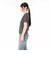 125R3010800　W Multi border Tee　BLACK　695073-0001