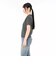 125R3010800　W Multi border Tee　BLACK　695073-0001