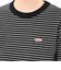 125R3010800　W Multi border Tee　BLACK　695073-0001