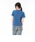 125R3010800　W Multi border Tee　BLUE　695073-0002
