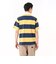 125R1110900　M S/S Rugby Shirt　YLW x NVY　695063-0002