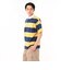125R1110900　M S/S Rugby Shirt　YLW x NVY　695063-0002