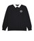 125R1110800　M L/S Rugby Shirt　BLACK　695062-0001