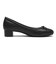 JE-3001　HEEL PUFF BALLET3　BLACK　696804-0001