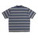 125R1012400　M CAVE Crew Neck Border TEE　NAVY　695056-0001