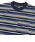 125R1012400　M CAVE Crew Neck Border TEE　NAVY　695056-0001