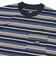 125R1012400　M CAVE Crew Neck Border TEE　NAVY　695056-0001