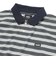125R1112300　M CAVEJERSEY Border PoloShirt　GRAY　695055-0002