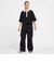 IB2154　W STREET SS POLO TOP　010BLK/WHT　700422-0001