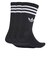 JV7402　U 3ST CREW SOCKS 3P　BLACK/WHITE　698599-0001