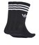 JV7402　U 3ST CREW SOCKS 3P　BLACK/WHITE　698599-0001