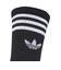 JV7402　U 3ST CREW SOCKS 3P　BLACK/WHITE　698599-0001