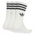 JV7401　U 3ST CREW SOCKS 3P　WHITE/BLACK　698598-0001