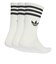 JV7401　U 3ST CREW SOCKS 3P　WHITE/BLACK　698598-0001