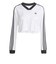 JV9740　W JACQUARD LS TOP　WHITE/BLACK　698625-0001