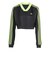 JV9737　W JACQUARD LS TOP　BLK/SGREEN　698624-0001