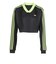 JV9737　W JACQUARD LS TOP　BLK/SGREEN　698624-0001