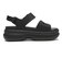 211755-001　SOHO Y STRAP SANDAL　BLACK　701109-0001