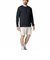 6007833　M HW LOGO GRAPHIC LS T　001BLK　701409-0001