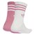 JX5205　W GLT CREW SOCK 2P　PINK/WHIT　698457-0001