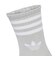 JX5204　W GLT CREW SOCK 2P　SIL/WHT　698456-0001