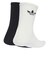 JX5217　U FLUFFY CREW SOCKS 2P　OFFWT/BLACK　698458-0001
