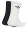 JX5217　U FLUFFY CREW SOCKS 2P　OFFWT/BLACK　698458-0001