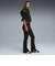 635156　W ROSE SLIM PINTUCK FLARE　01BK　699643-0001