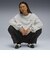 633803　W ROSE OVERSIZED CREW TR　10LIGHT GRAY　699615-0002