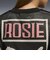 633804　W ROSE RELAXED MESH TOP　01BK　699616-0001