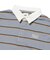 125K3073200　W border rugger shirt　SAX　701884-0001