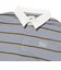 125K3073200　W border rugger shirt　SAX　701884-0001