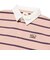 125K3073200　W border rugger shirt　PINK　701884-0002