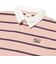 125K3073200　W border rugger shirt　PINK　701884-0002