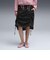 633976　W DARE TO WOVEN MIDI SKIRT　01BK　699625-0001