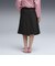 633976　W DARE TO WOVEN MIDI SKIRT　01BK　699625-0001