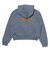 125K3033500　W Checker Logo Hoodie　BLUE　701886-0001