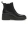 W35198　W ZG CITYQUEST WEDGE BOOTS WP　BLACK/BLACK WP　703413-0001