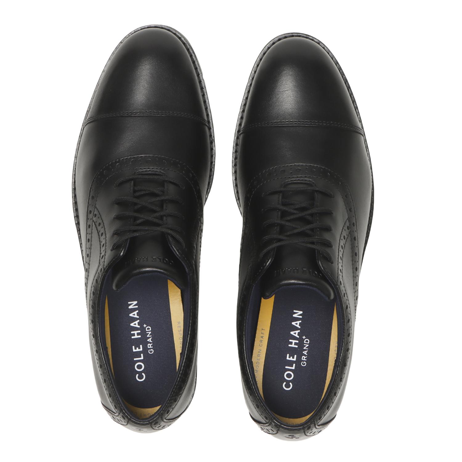 C40339　FLEXGRAND+ CAP TOE OXFORDS　*BLACK　703350-0001