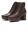 W3053　SQUARE LACE UP 7　BROWN　697378-0002