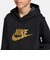 IH2874　K CLUB FLC HDY GOLD SATN　010BLK/M GOLD　703931-0001
