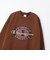 C3-C014　M CREW NECK SWEATSHIRT　BROWN　701830-0002