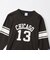 C3-C424　M 3/4 SLEEVE FOOTBALL T-SHIRT　OFF BLACK　701842-0001