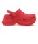 211919-7AQ　BAE VELVET CLOG W　DIGIT RASPBERRY　699192-0001