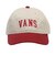 125K7160300　College Logo Low Cap　BEIGE/RED　702000-0001