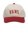 125K7160300　College Logo Low Cap　BEIGE/RED　702000-0001