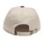 125K7160300　College Logo Low Cap　BEIGE/RED　702000-0001
