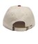 125K7160300　College Logo Low Cap　BEIGE/RED　702000-0001