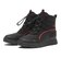 392647　22-25EVOLVE BOOT PURETEX JR　06BK/F.RED　683001-0003